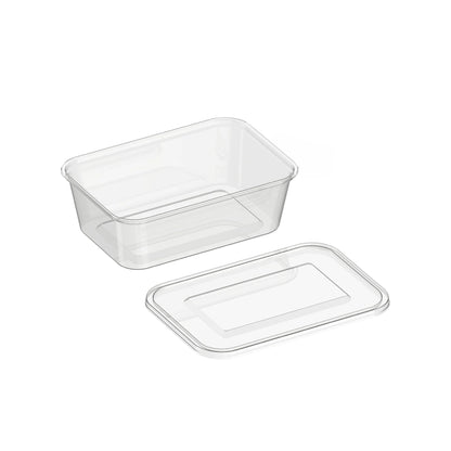 Microwave Rectangular Clear Container Lid (500pcs)