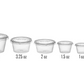 Portion Cup Clear & Lid (2000pcs)