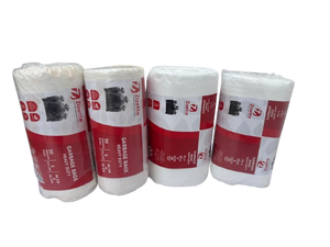 Biodegradable White Garbage Bags 46cm*52cm, 5gallons, Promo Pack of 4(120 bags)